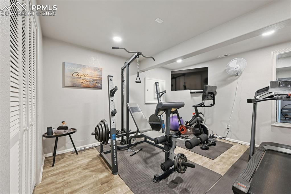 Image 28 of 47: Gym in the basement