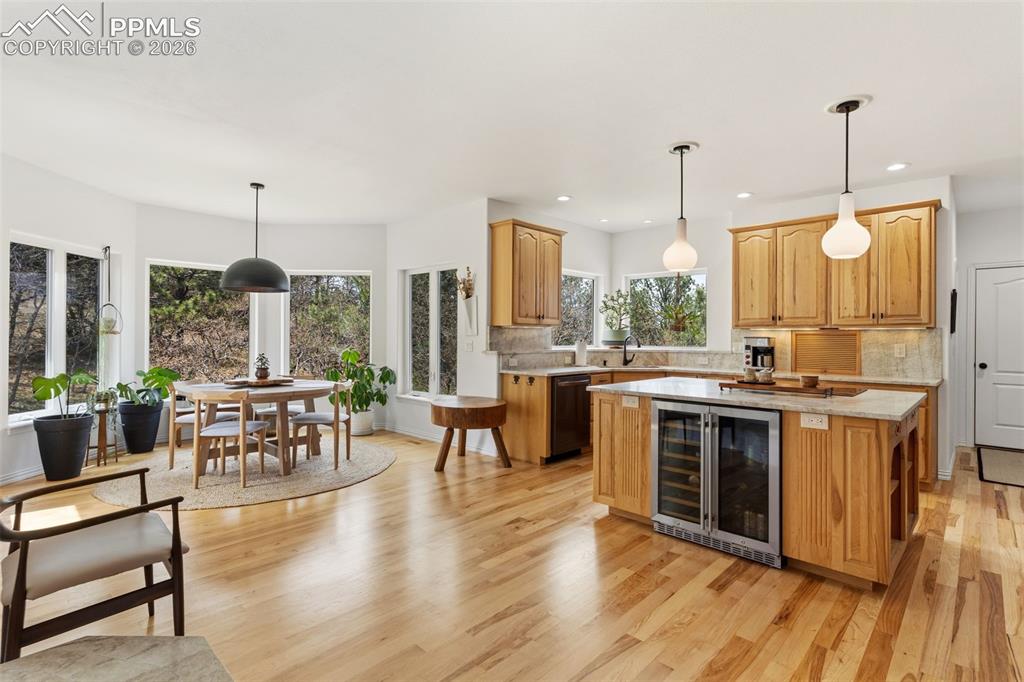 Image 14 of 49: Gorgeous and functional kitchen with a large separate breakfast nook area!