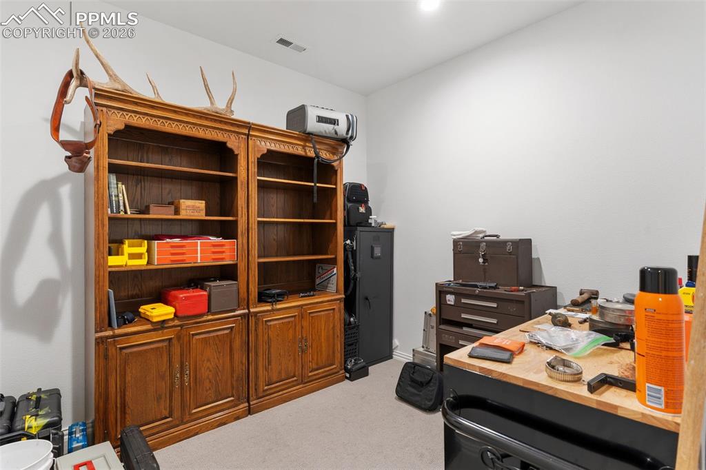 Image 38 of 49: Man cave or use it as a hobby room, 2nd office, storage or whatever meets y