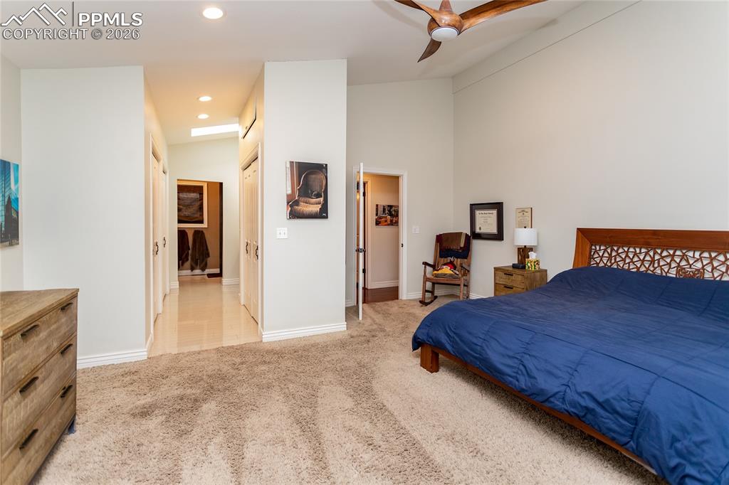 Image 25 of 45: The private owners retreat also includes a spacious ensuite bathroom & plen