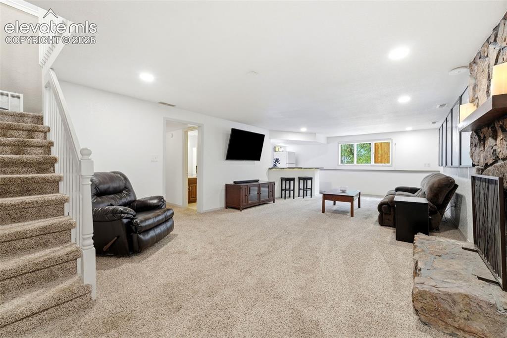 Image 28 of 42: Basement Rec room