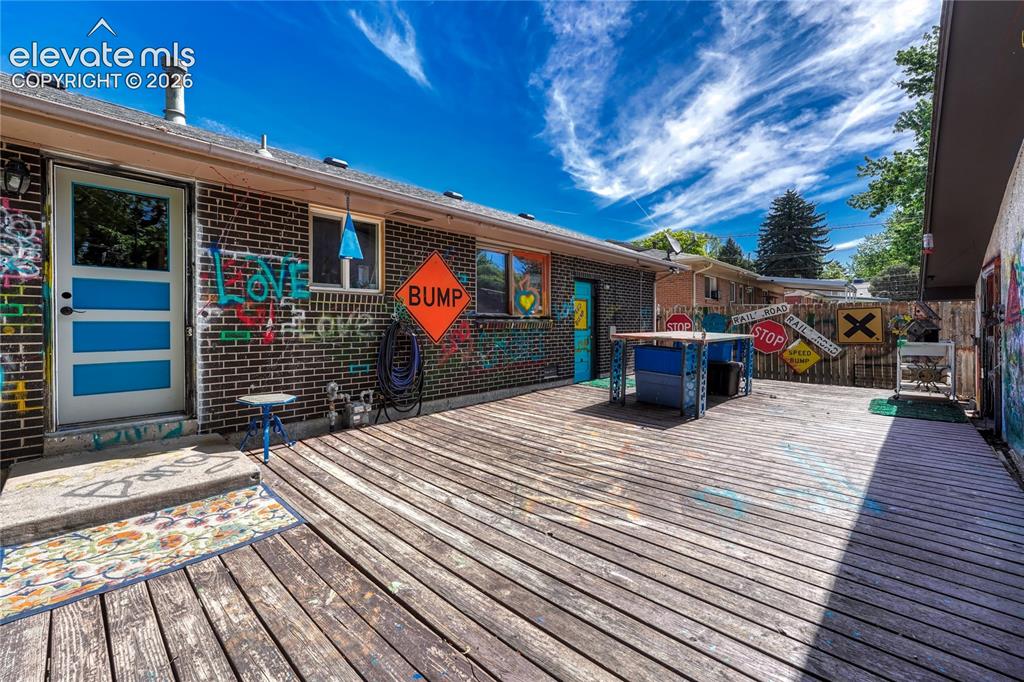 Image 34 of 48: Back Deck