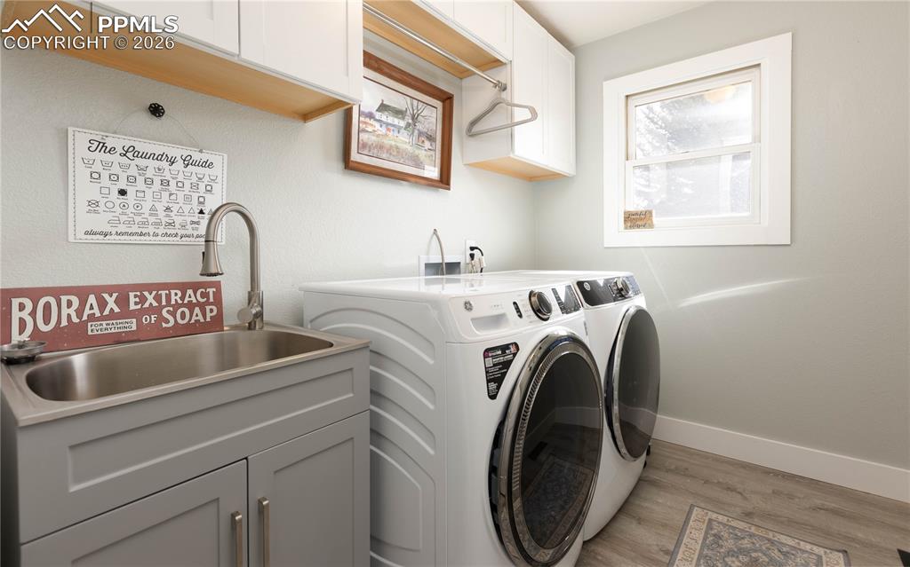 Image 20 of 42: Laundry room with both gas and electric options