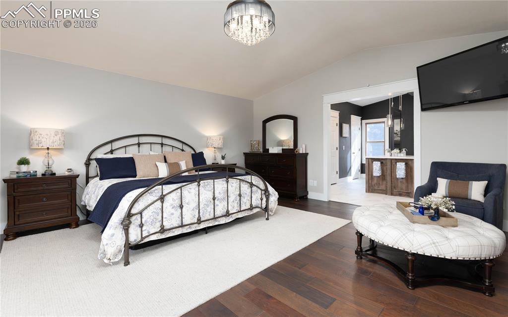 Image 9 of 42: Huge Primary suite makes a serene retreat