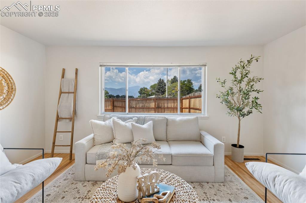Image 3 of 31: VIEW OF PIKES PEAK FROM THE LIVING ROOM