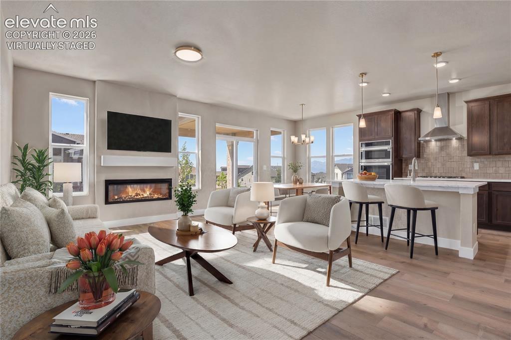 Image 9 of 42: Open, inviting layout! Virtually Staged