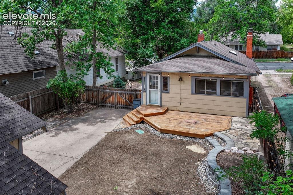 Image 33 of 42: Big private backyard awaits your creativity