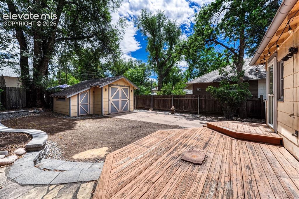 Image 9 of 42: Large deck for entertaining