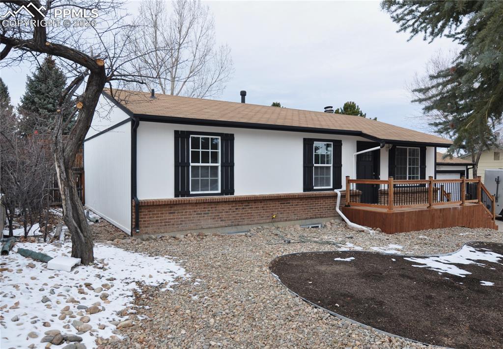 Caption: Front of Structure