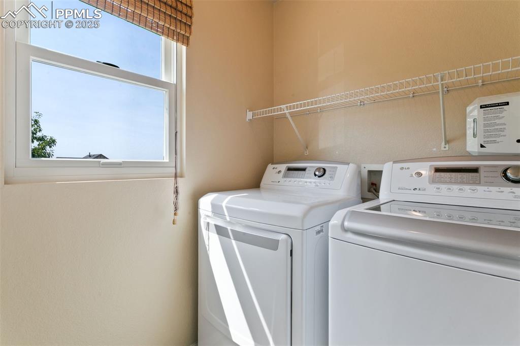 Image 13 of 29: Washroom featuring window on upper level