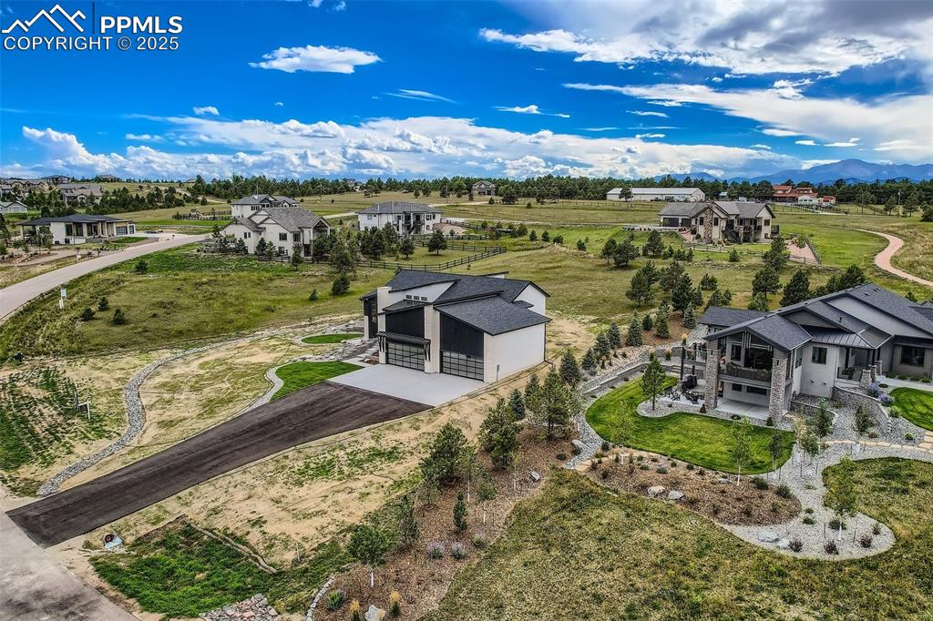 Image 30 of 41: Aerial perspective of suburban area