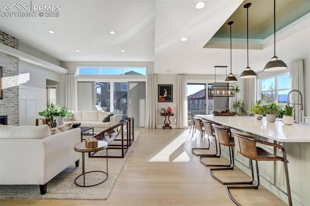 Image 9 of 50: So much natural light!  Two separate sliding doors to patio!