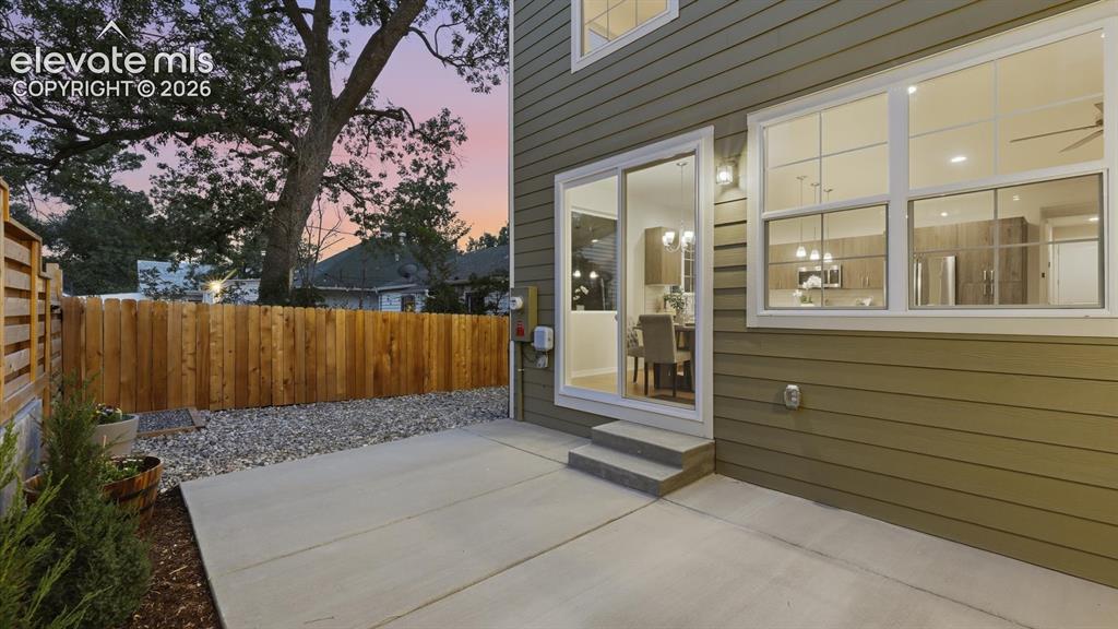 Image 12 of 50: The Dining Area is located off the Kitchen and has a slider to the backyard