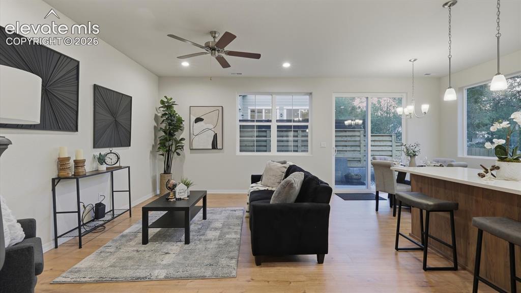 Image 8 of 50: Open floor plan where rooms flow seamlessly together.