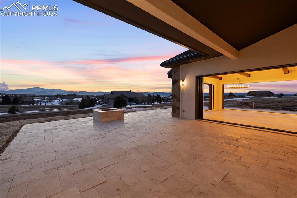 Image 9 of 47: View of patio / terrace featuring a mountain view