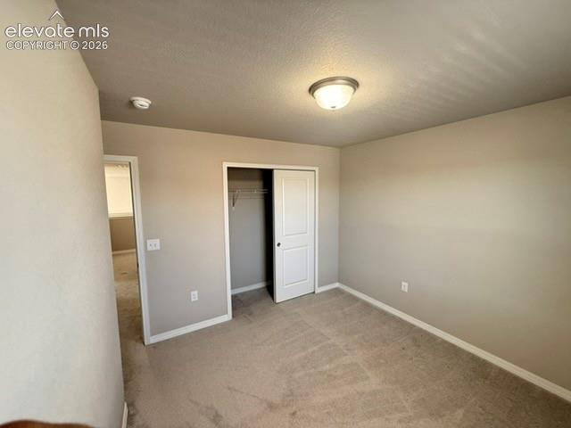 Image 31 of 42: Carpeted flooring, neutral wall tones, flush mount ceiling light, sliding c