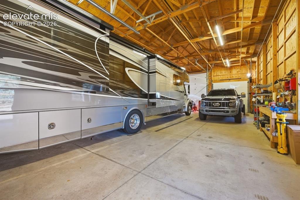 Image 31 of 36: RV garage interior