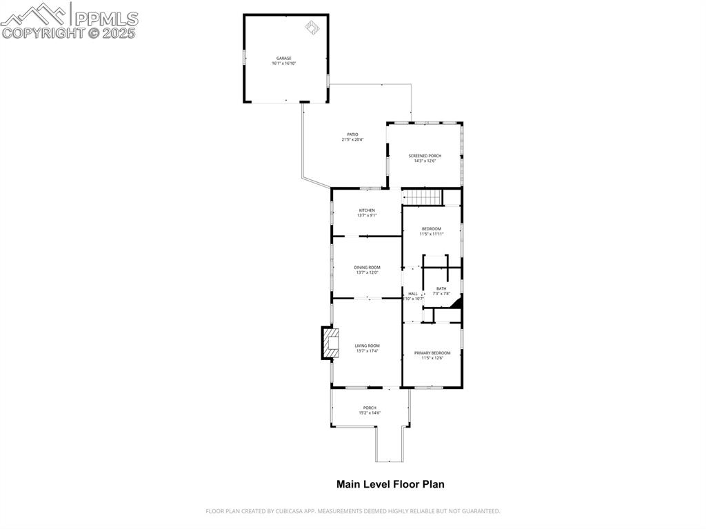 Image 34 of 36: Main level floor plan