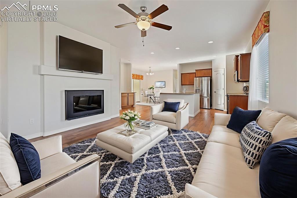 Image 6 of 41: LivinVirtually staged living room for concept onlyg Room