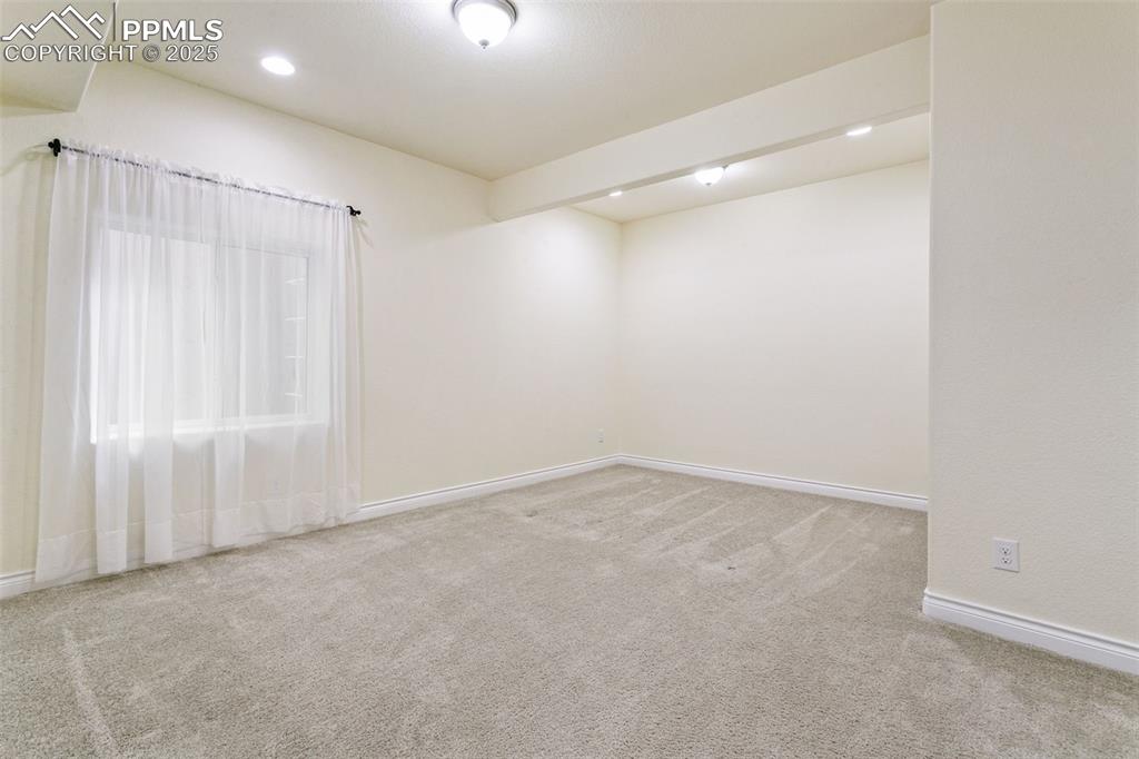 Image 33 of 49: 4th bedroom featuring light colored carpet and recessed lighting