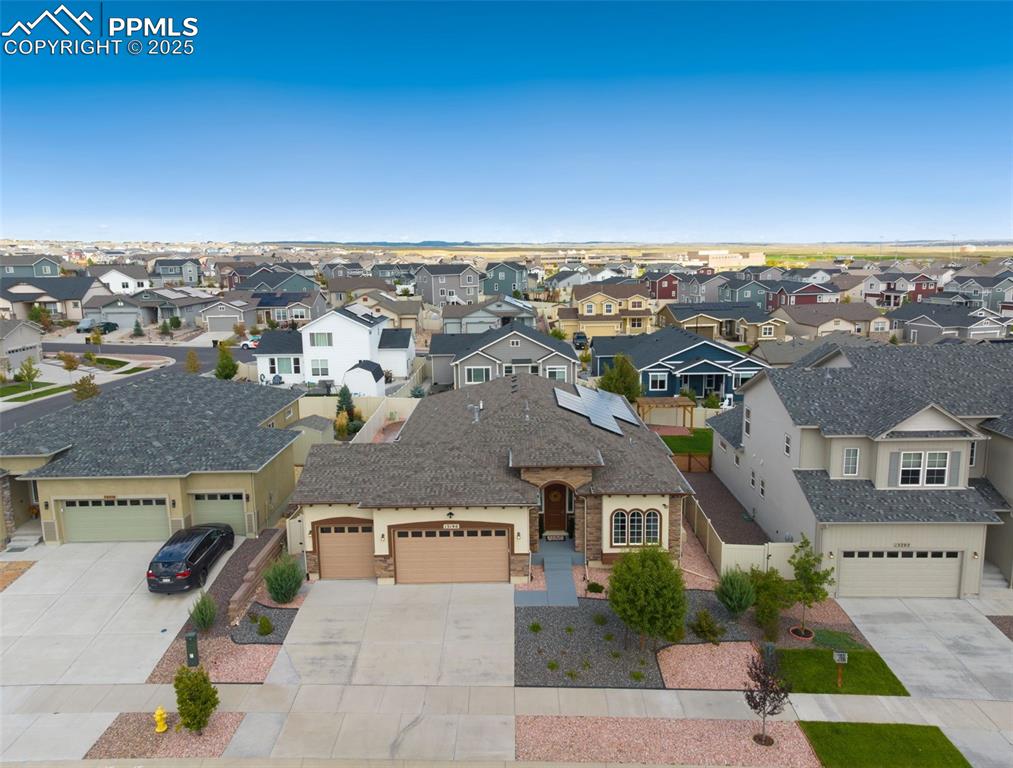 Image 40 of 49: Aerial view of residential area