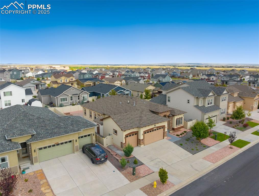 Image 42 of 49: Aerial view of residential area
