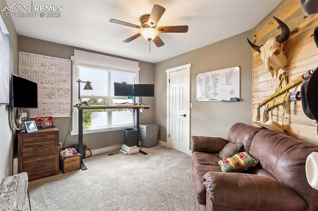 Image 37 of 49: Currently used as office - upper bedroom
