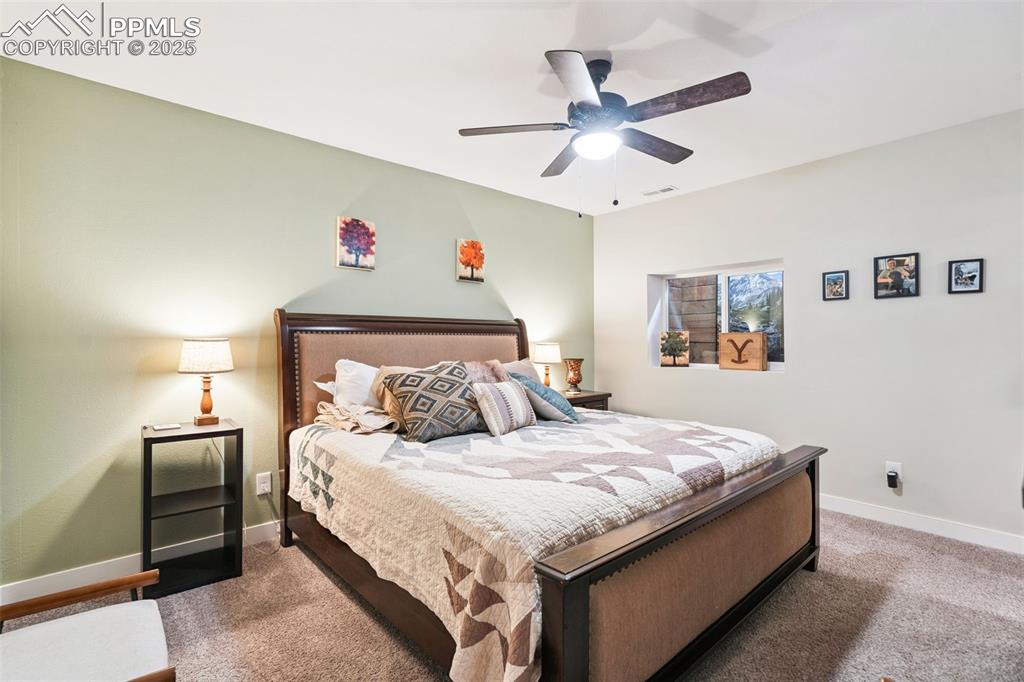 Image 44 of 49: Basement level bedroom with walk in closet