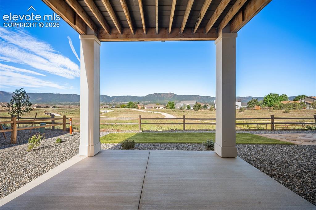 Image 49 of 49: Cover Patio with views and Open Space