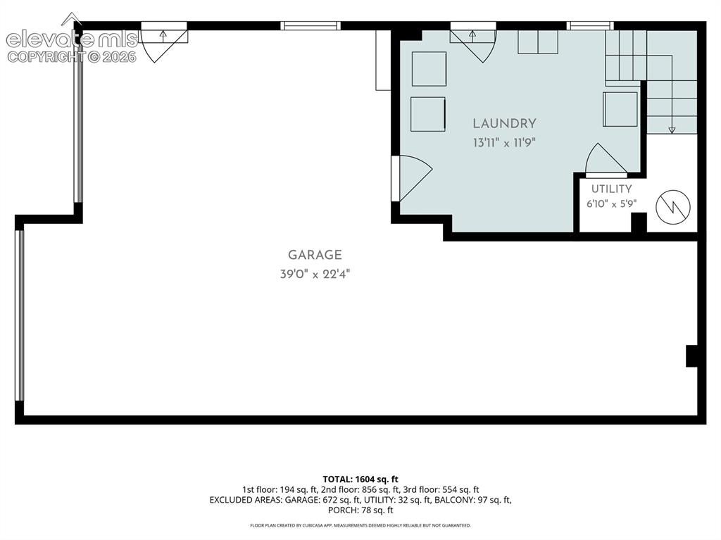 Image 42 of 42: Basement and garage floorplan