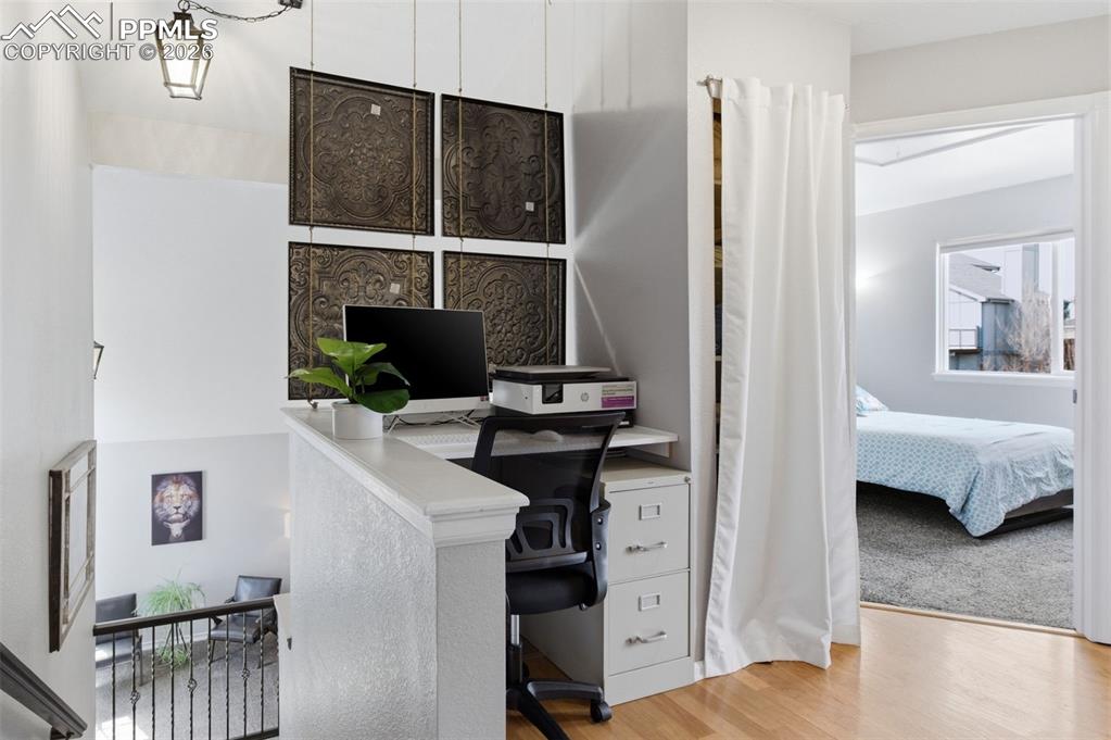 Image 22 of 44: This is a great nook for an in-home office; homework area; or crafting.