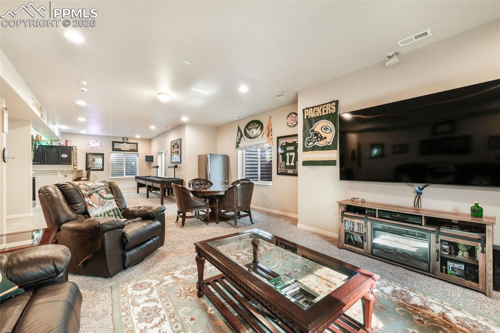 Image 34 of 50: Master bathroom with double vanity