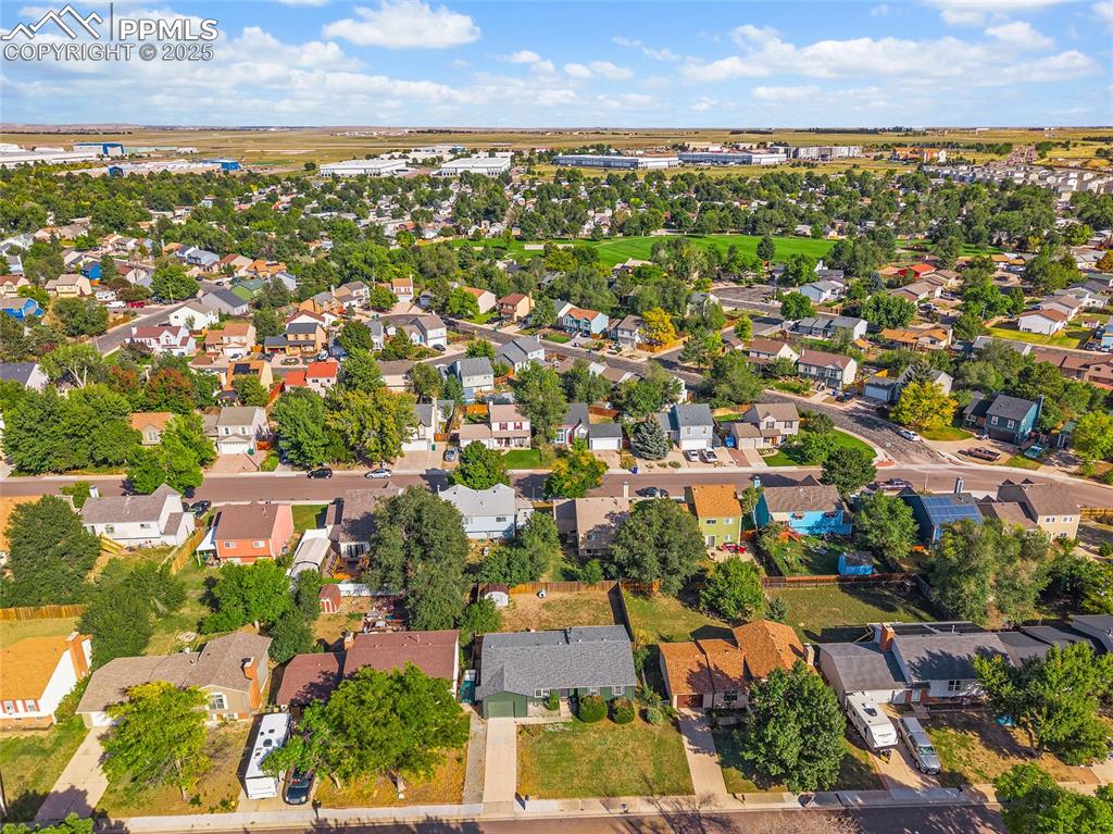 Image 30 of 38: Aerial overview of property