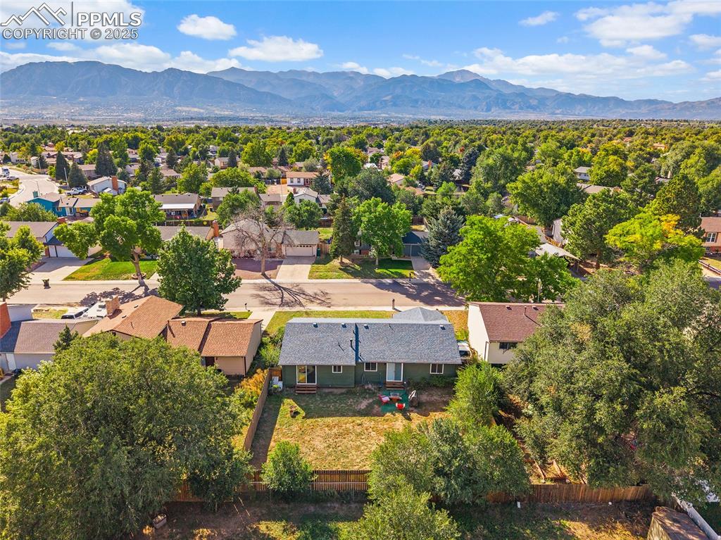 Image 33 of 38: Aerial perspective of area with a mountain view