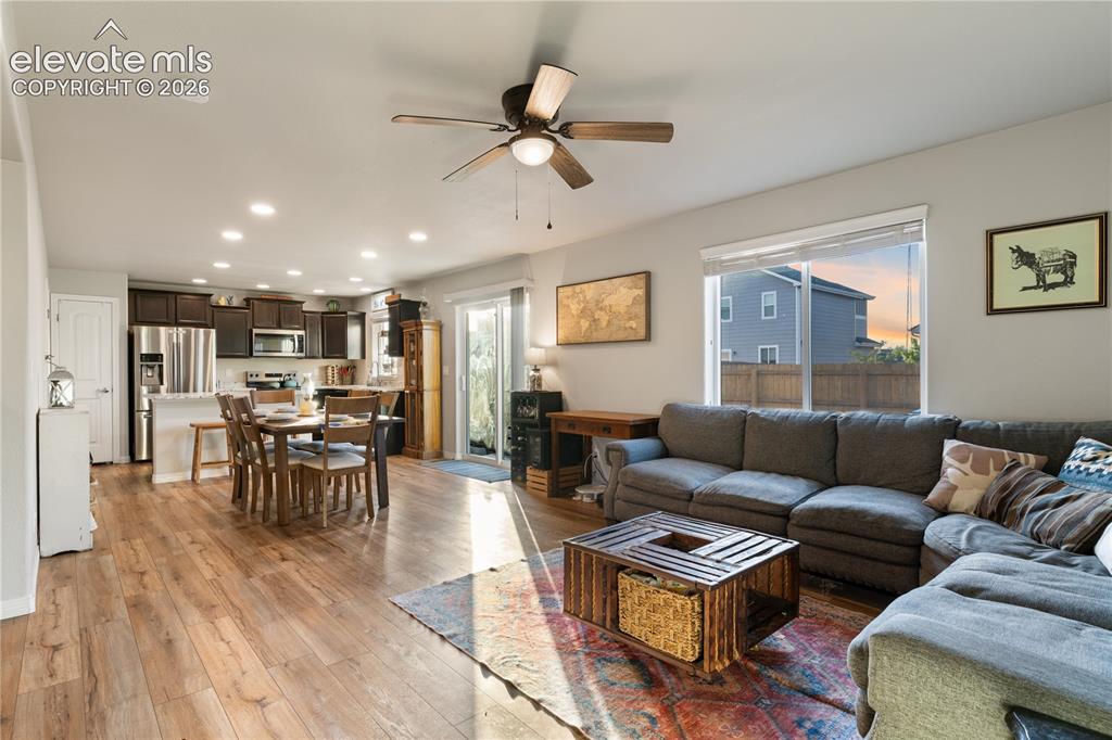 Image 14 of 43: Open-concept living area 