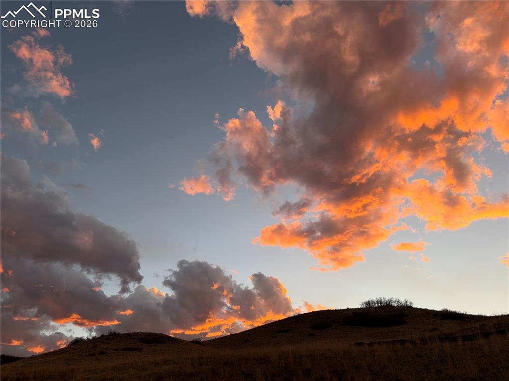 Image 41 of 42: Sunset from the patio