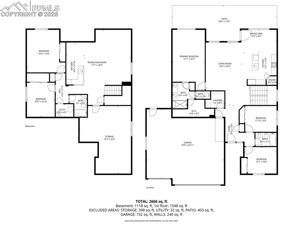 Image 38 of 38: Floor Plan Both Levels