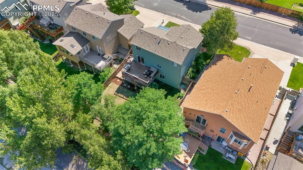 Image 41 of 46: Aerial perspective of suburban area