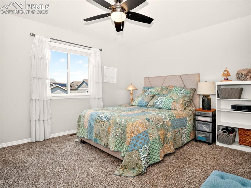 Image 23 of 48: Upper-level secondary room with walk-in closet.