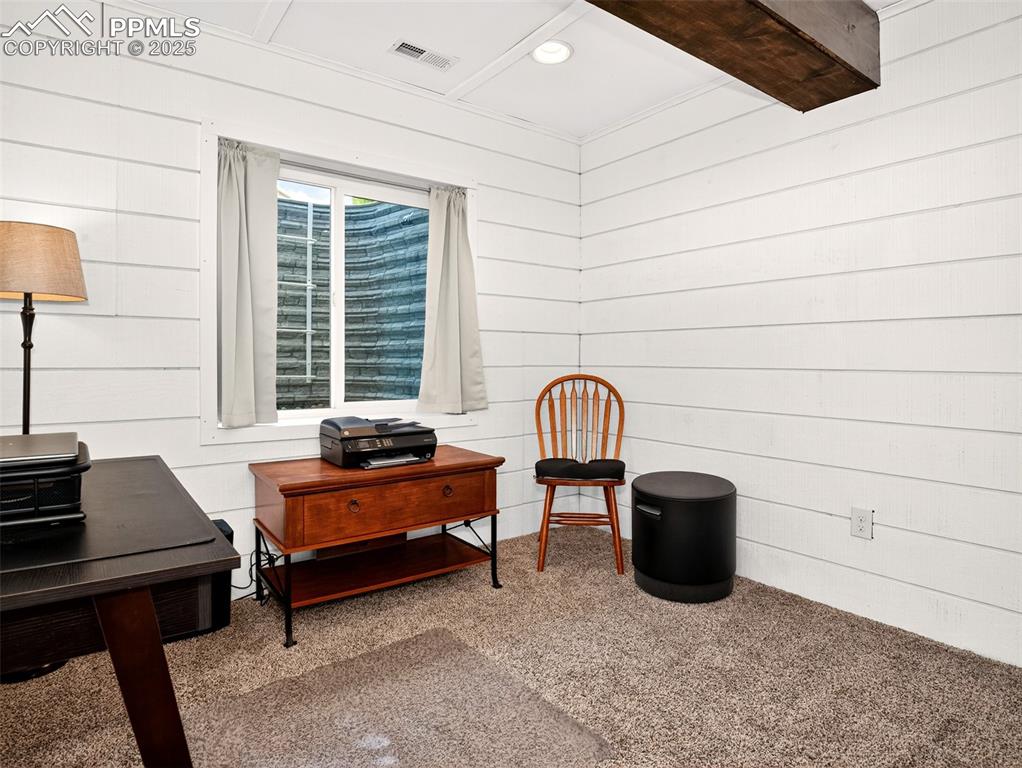 Image 36 of 48: Basement-level 5th bedroom.