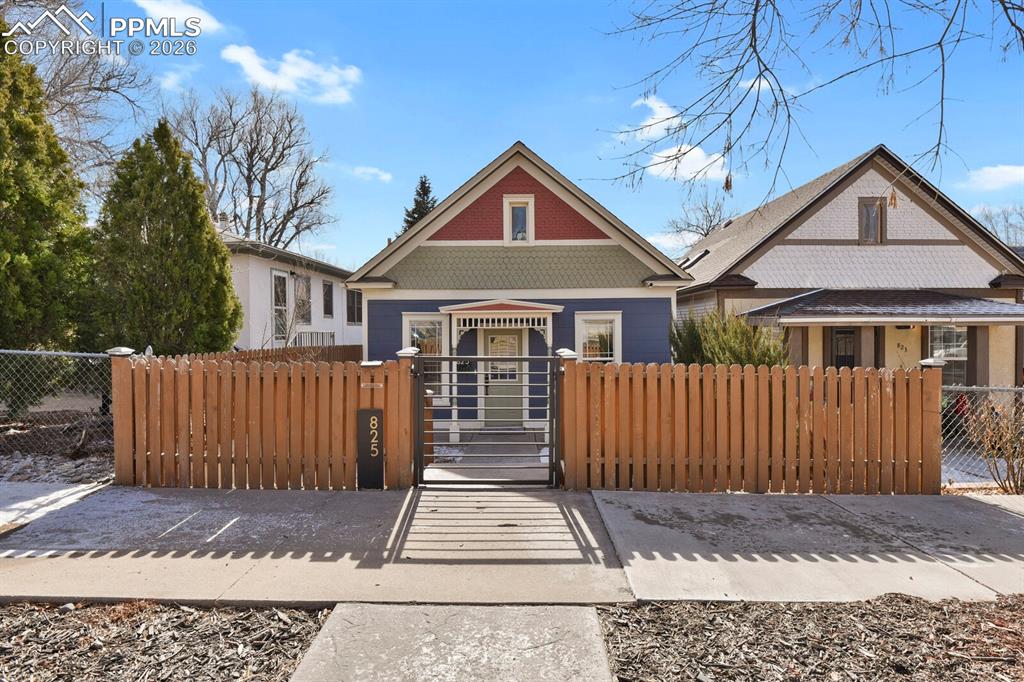 Caption: Front of Structure