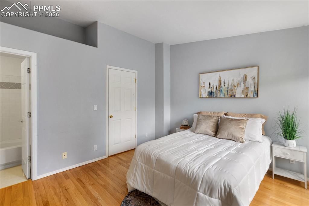 Image 22 of 37: Primary bedroom on the upper level