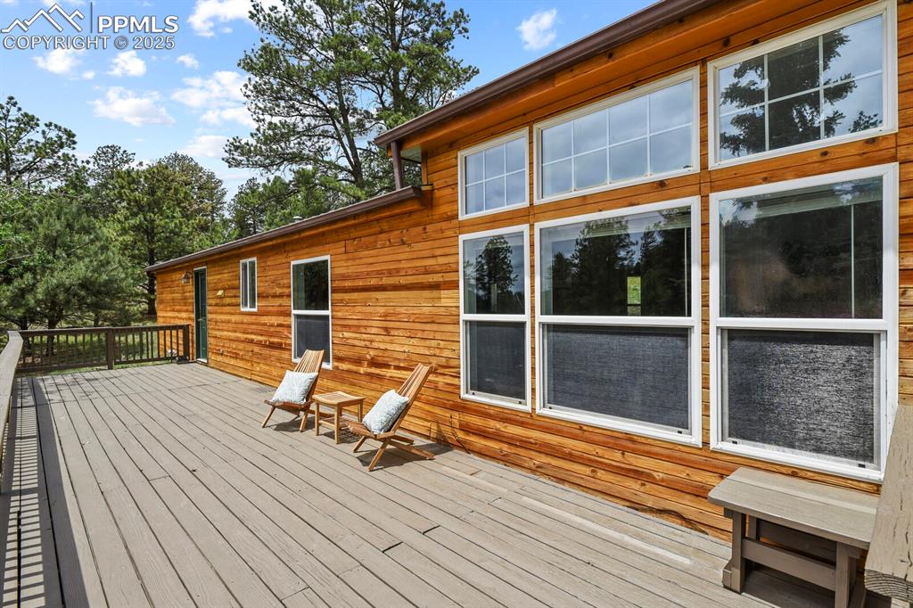 Image 24 of 37: View of wooden deck