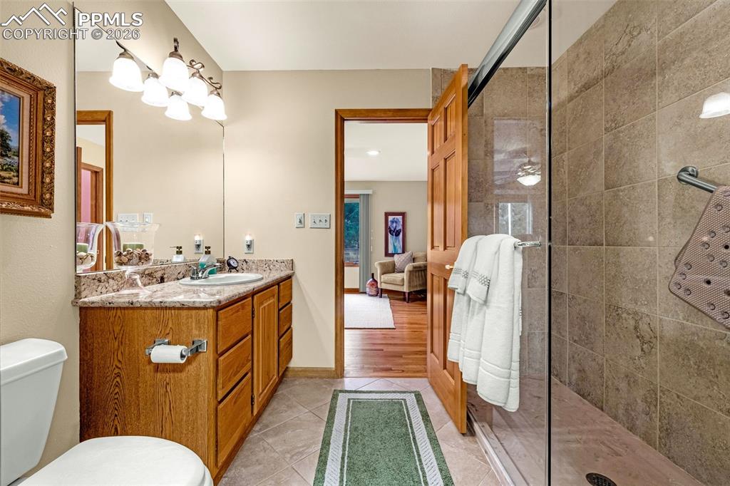 Image 18 of 40: Bathroom off of primary bedroom