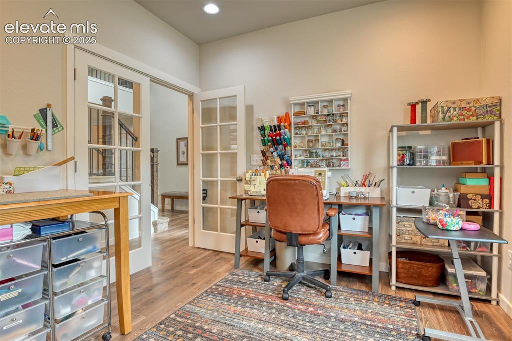 Image 18 of 46: Main Floor Office with French Doors