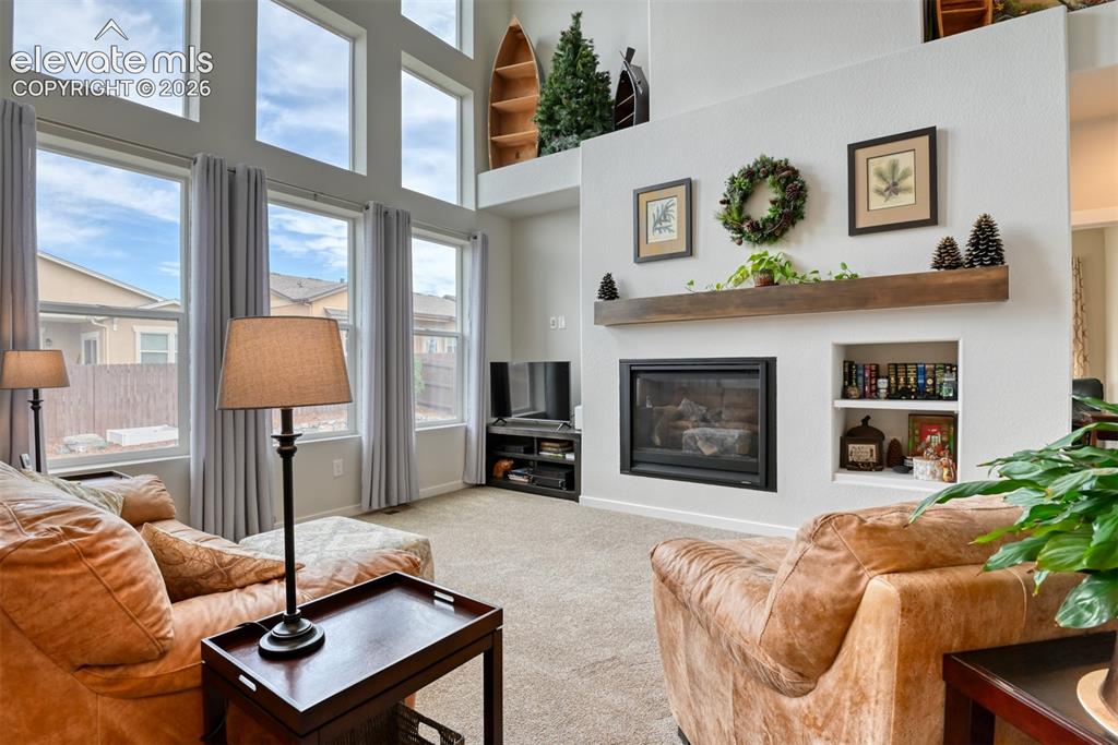 Image 5 of 46: Main Floor Living Room with Fireplace