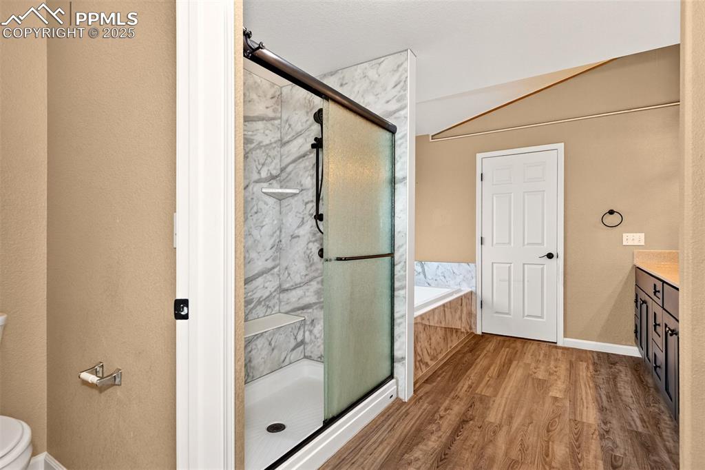 Image 25 of 49: Newly Remodeled Bath with Large Freestanding Shower & Soaking Tub