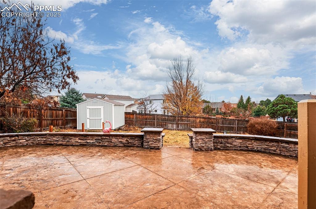Image 42 of 49: Beautiful Stamped Concrete Patio