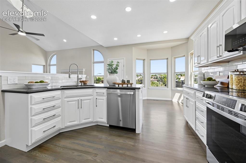 Image 5 of 16: beautiful renovated kitchen