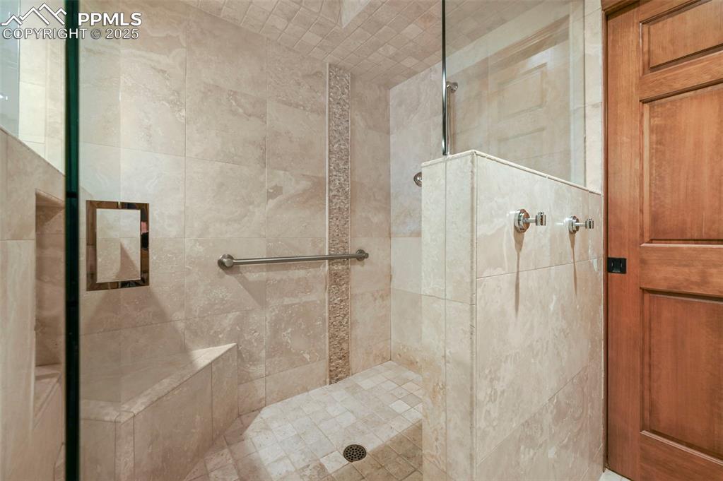 Image 25 of 49: Big walk in shower